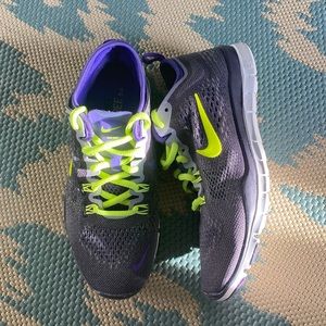 Nike Free 5.0 TR Fit 4 Purple Neon Mesh Shoes